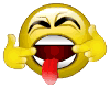 Toungue out
